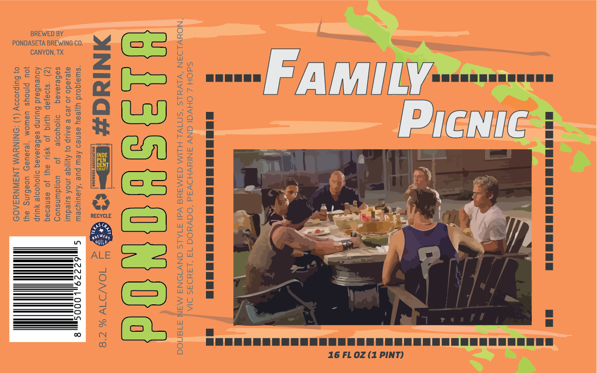 TABC label artwork for Family Picnic