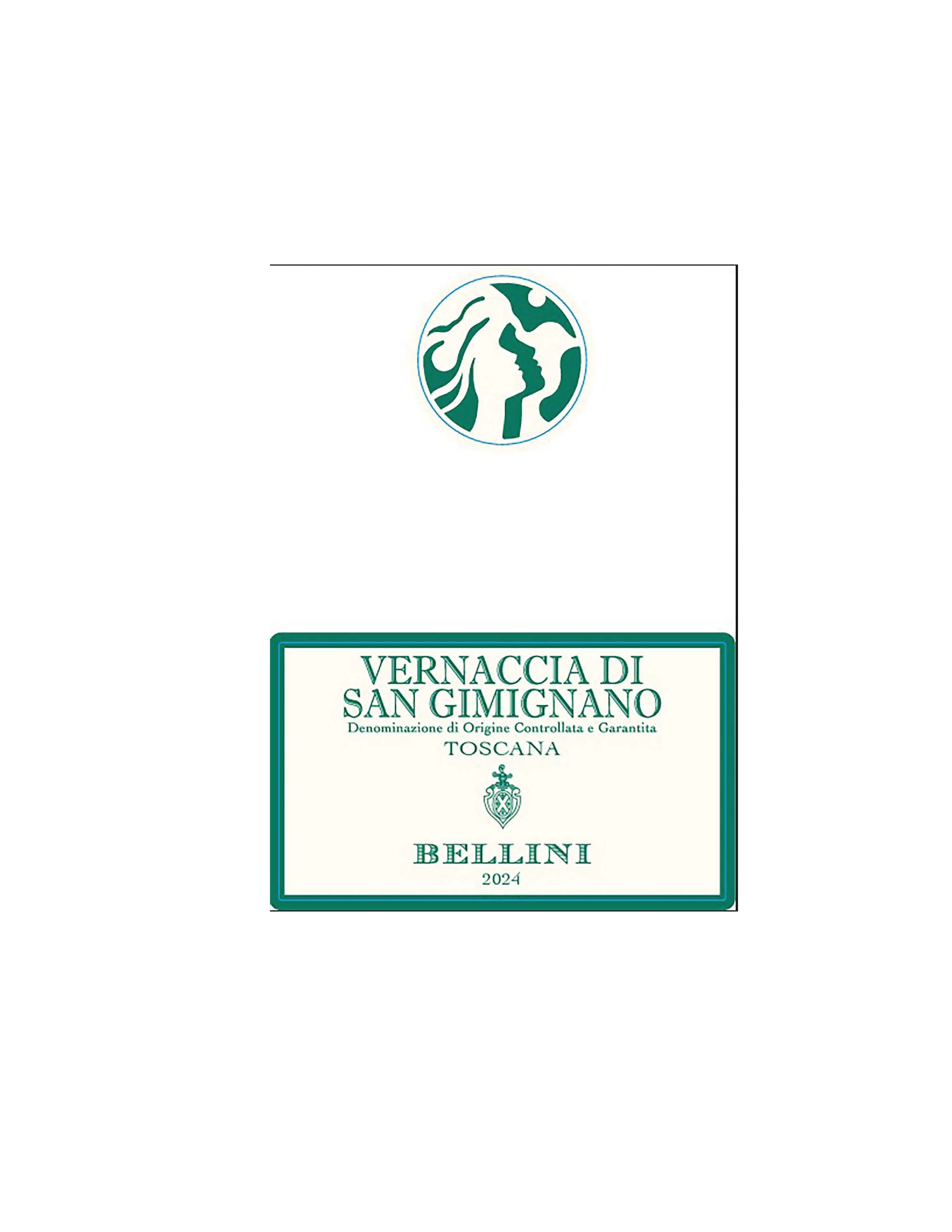 TABC label artwork for Bellini Vernaccia di San Gimignano