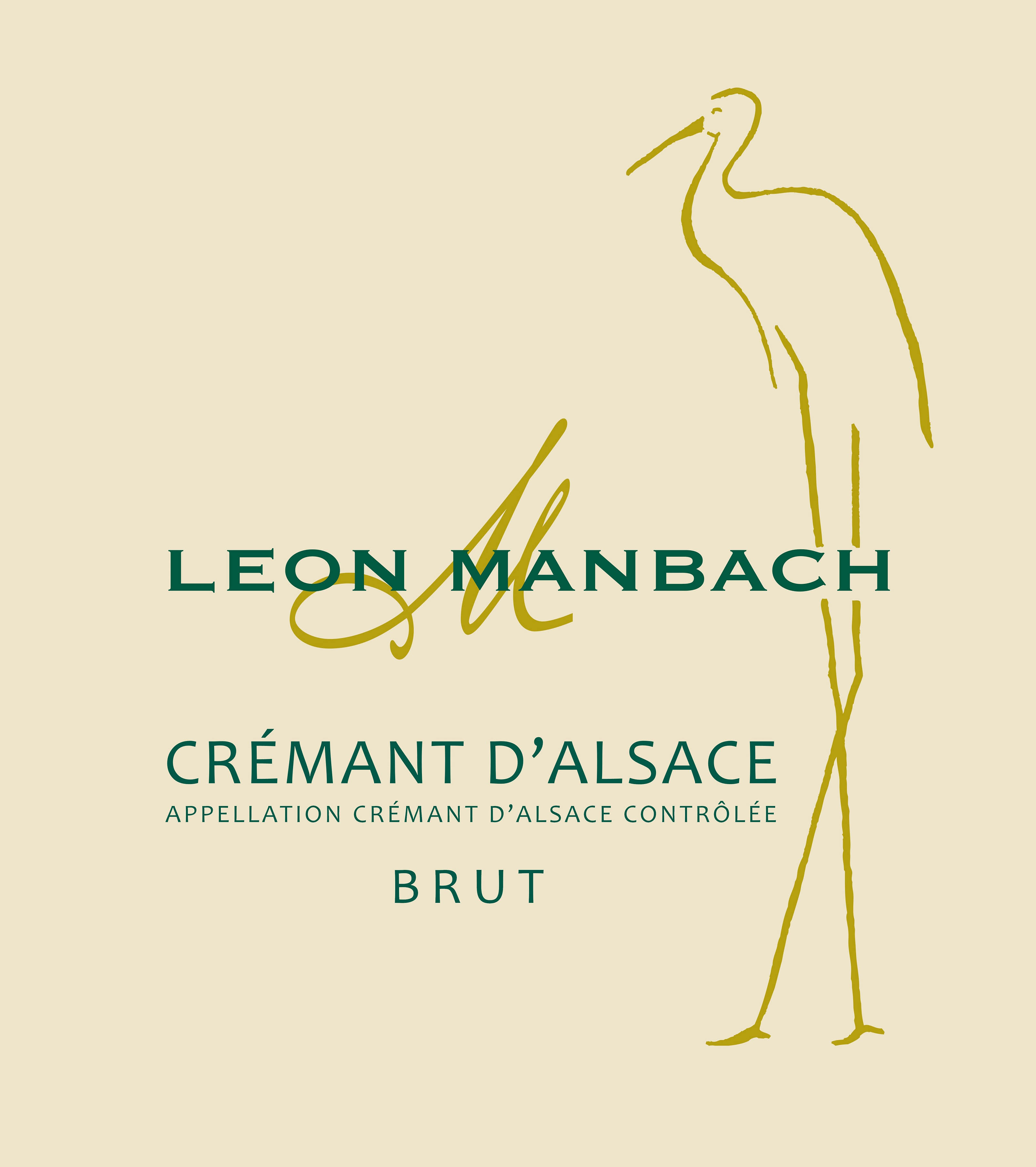 TABC label artwork for Leon Manbach Crémant D'Alsace