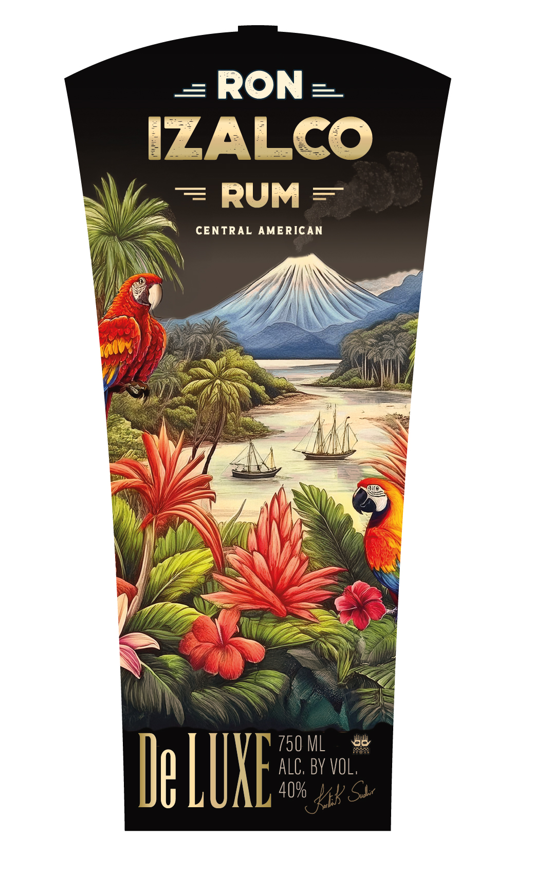 TABC label artwork for Izalco DeLuxe