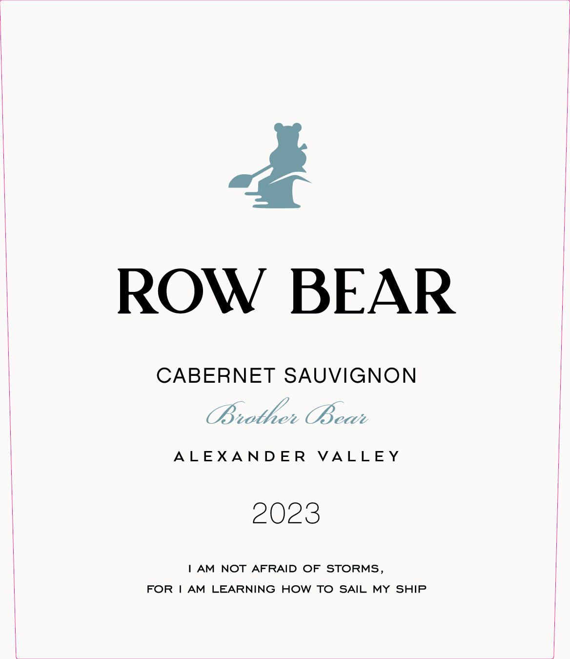 TABC label artwork for LITERALLY WINE CO. BROTHER BEAR CABERNET SAUVIGNON