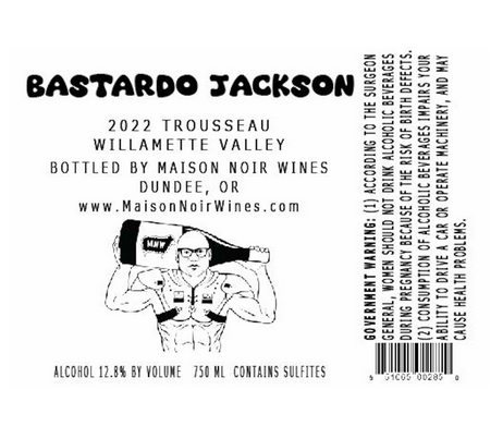 TABC label artwork for Maison Noir Bastardo Jackson