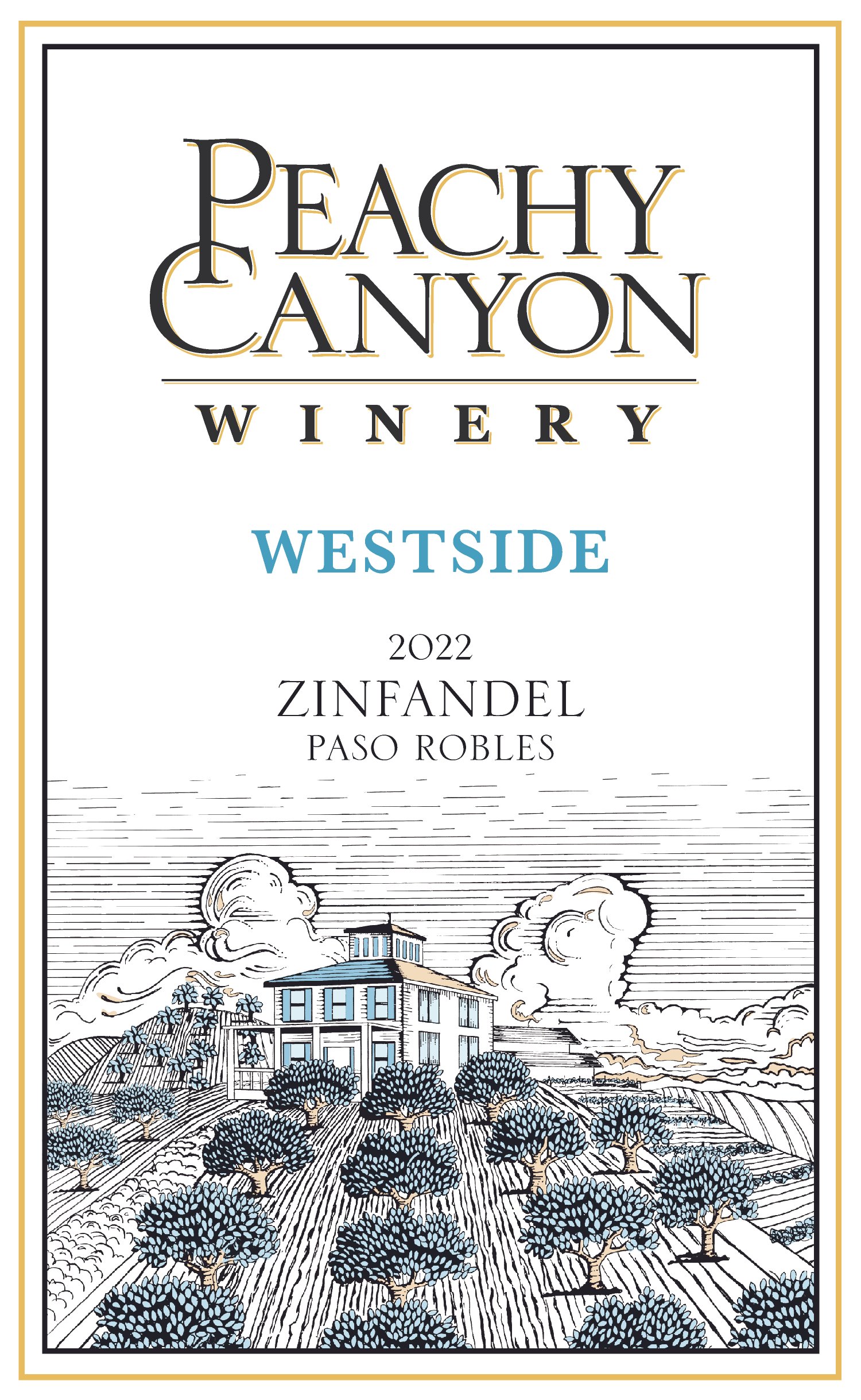 TABC label artwork for PEACHY CANYON WESTSIDE ZINFANDEL PASO ROBLES