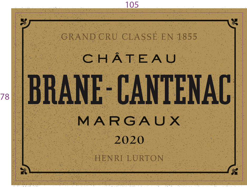 TABC label artwork for Chateau Brane Cantenac