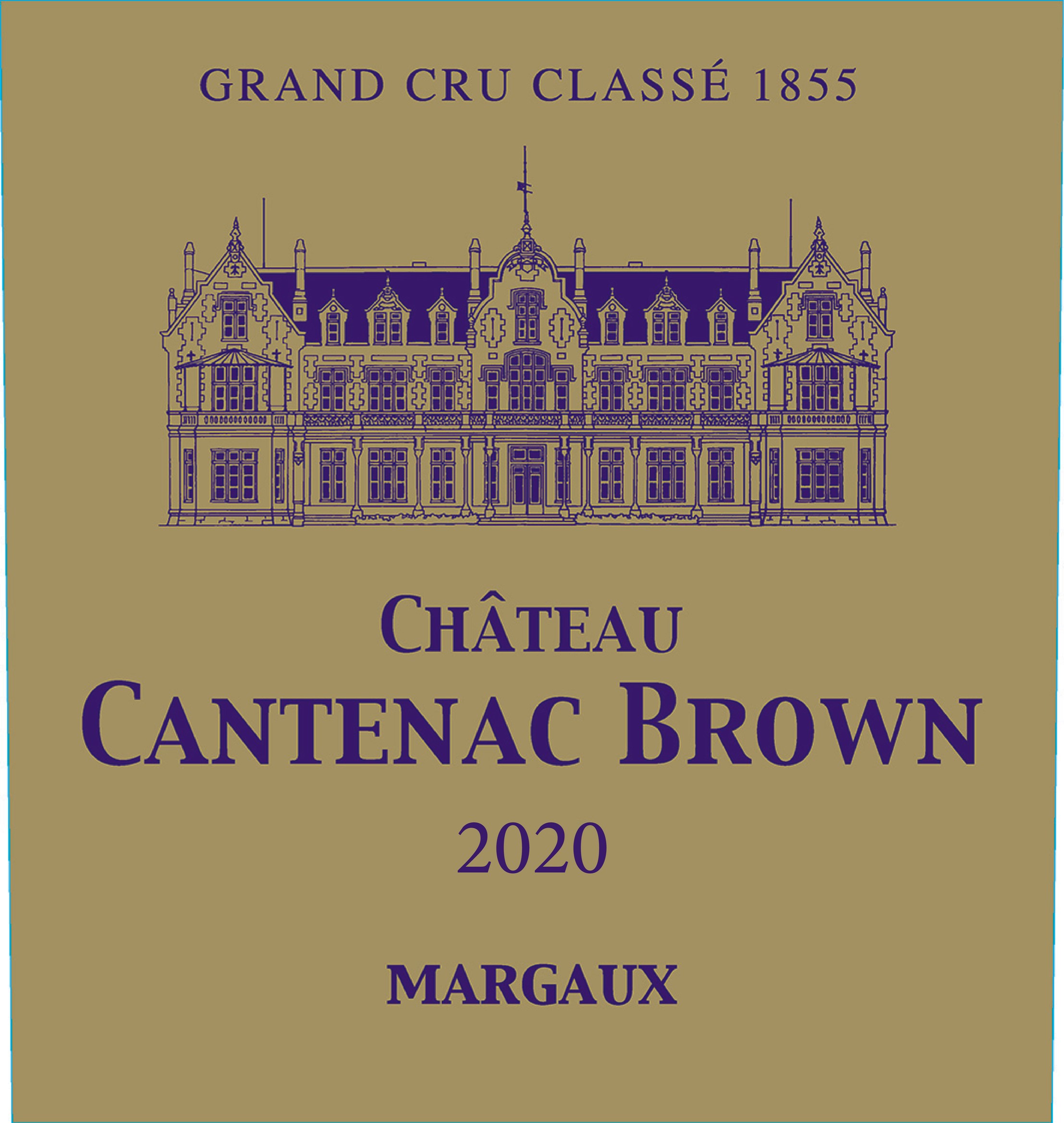 TABC label artwork for Chateau Cantenac Brown