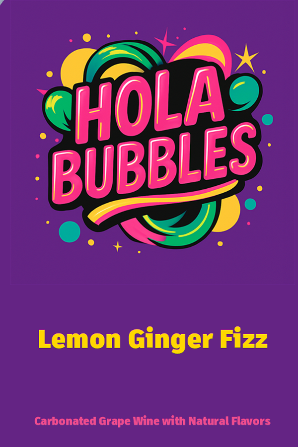 TABC label artwork for HOLA BUBBLES