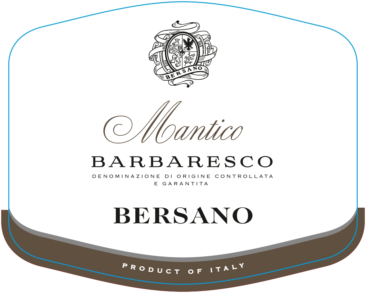 TABC label artwork for BERSANO MANTICO BARBARESCO DOCG
