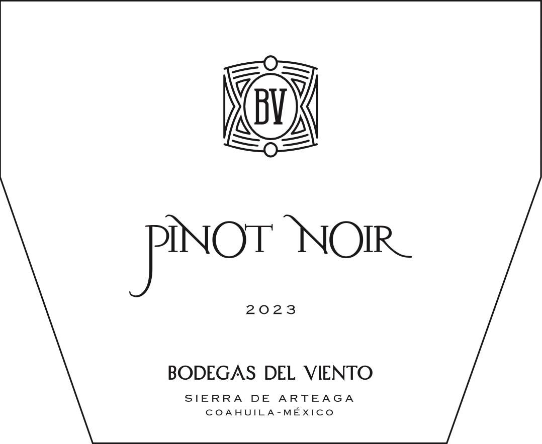 TABC label artwork for Bodegas Del Viento Pinot Noir