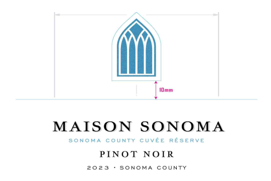 TABC label artwork for MAISON SONOMA