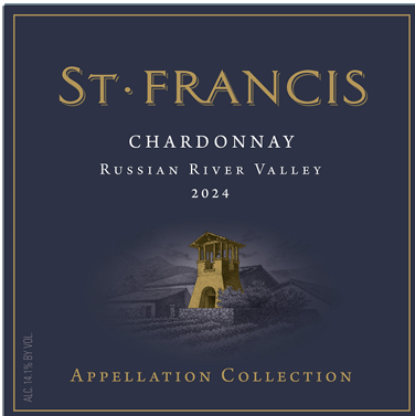 TABC label artwork for St. Francis Chardonnay, Appellation Collection