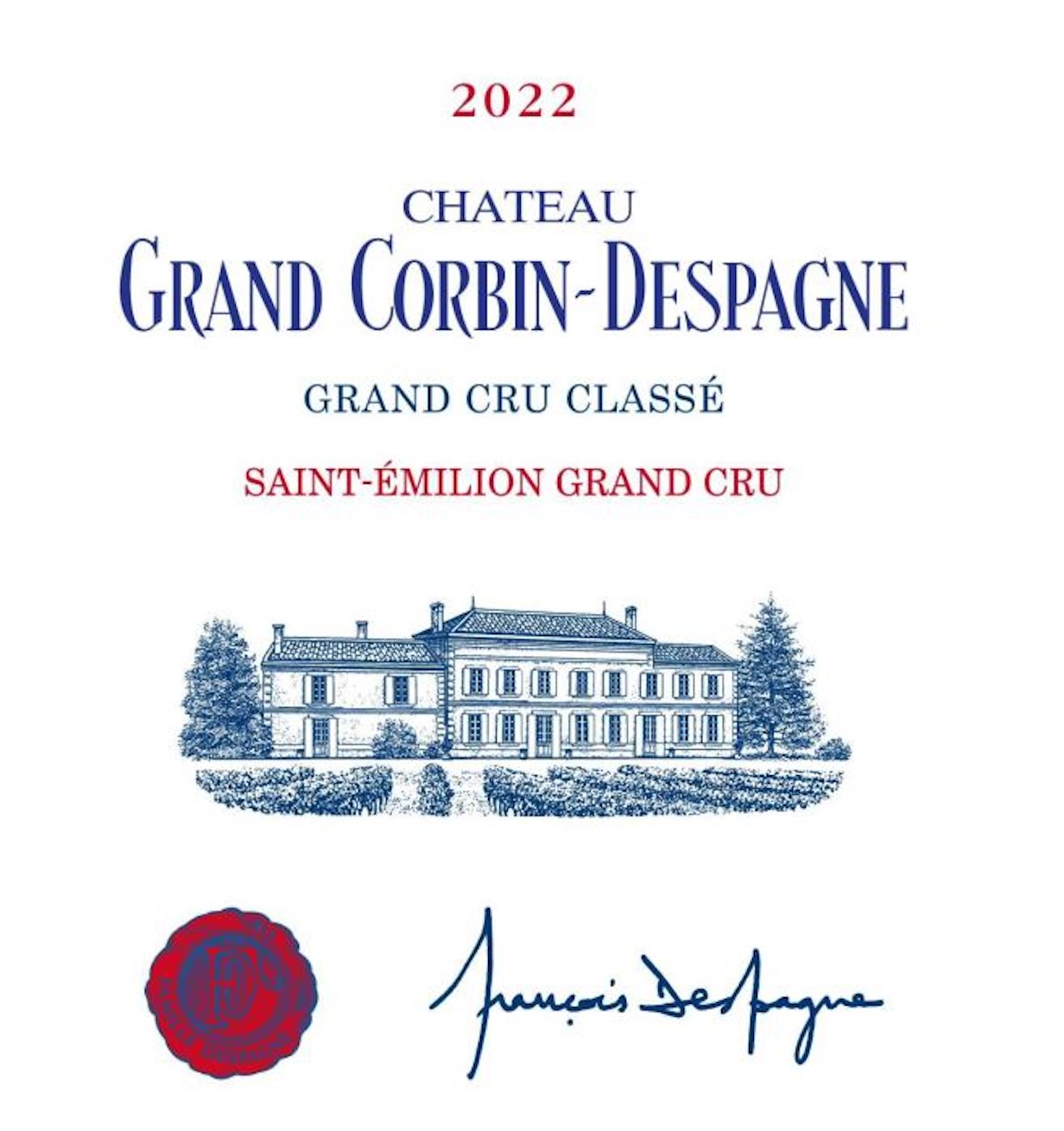 TABC label artwork for CHATEAU GRAND CORBIN-DESPAGNE