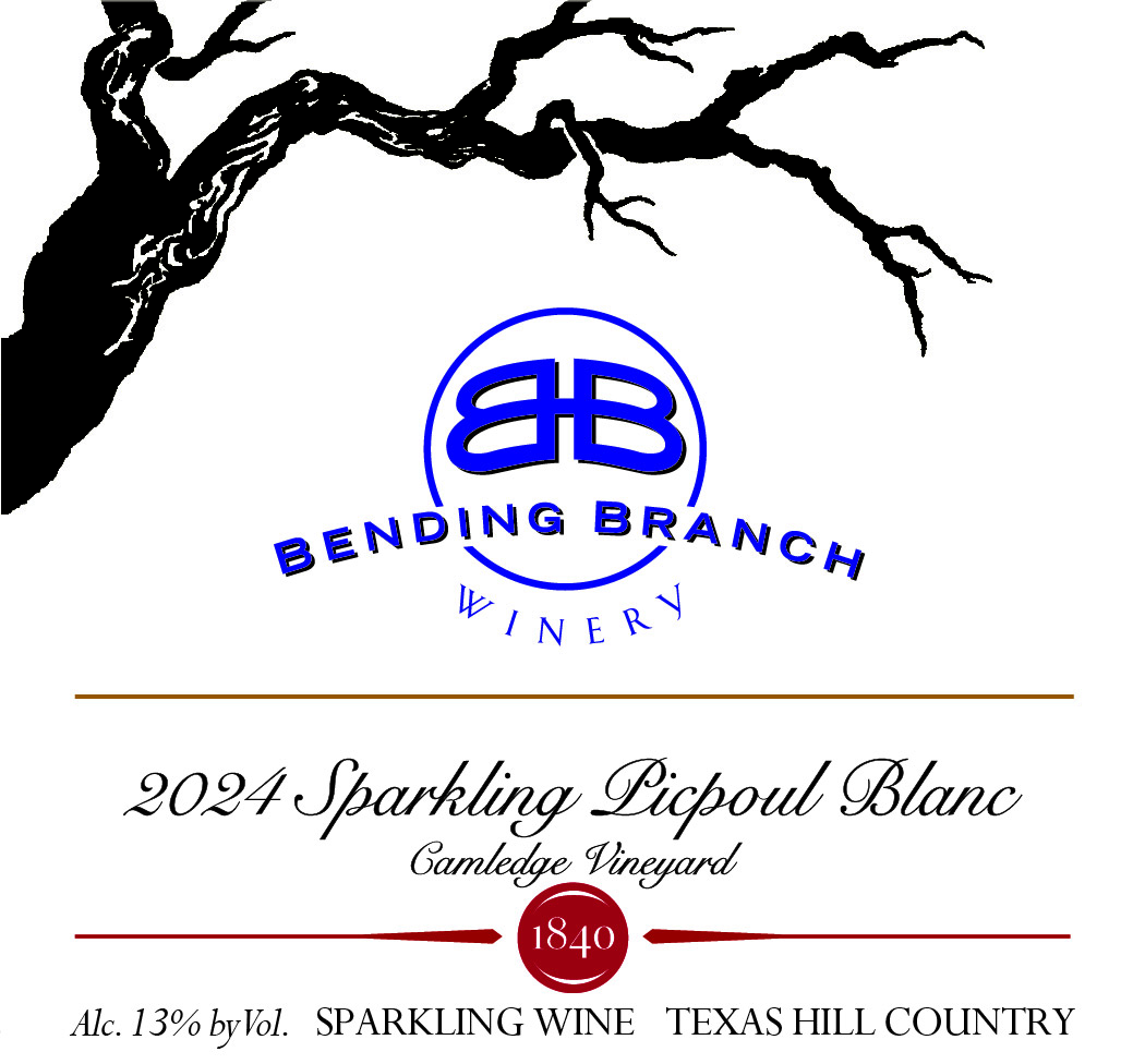 TABC label artwork for BBW Sparkling Picpoul Blanc, Camledge Vineyards