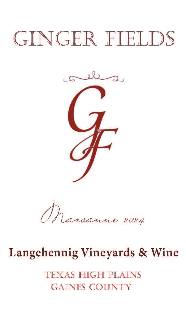 TABC label artwork for Ginger Fields Marsanne, THP