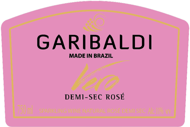 TABC label artwork for Vero Demi-sec Rosé