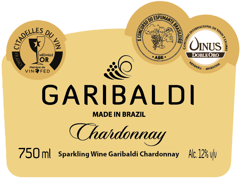 TABC label artwork for Garibaldi Chardonnay Brut