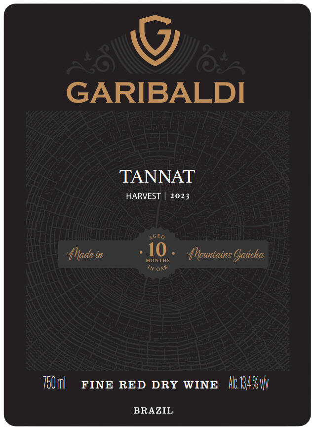TABC label artwork for Garibaldi Tannat