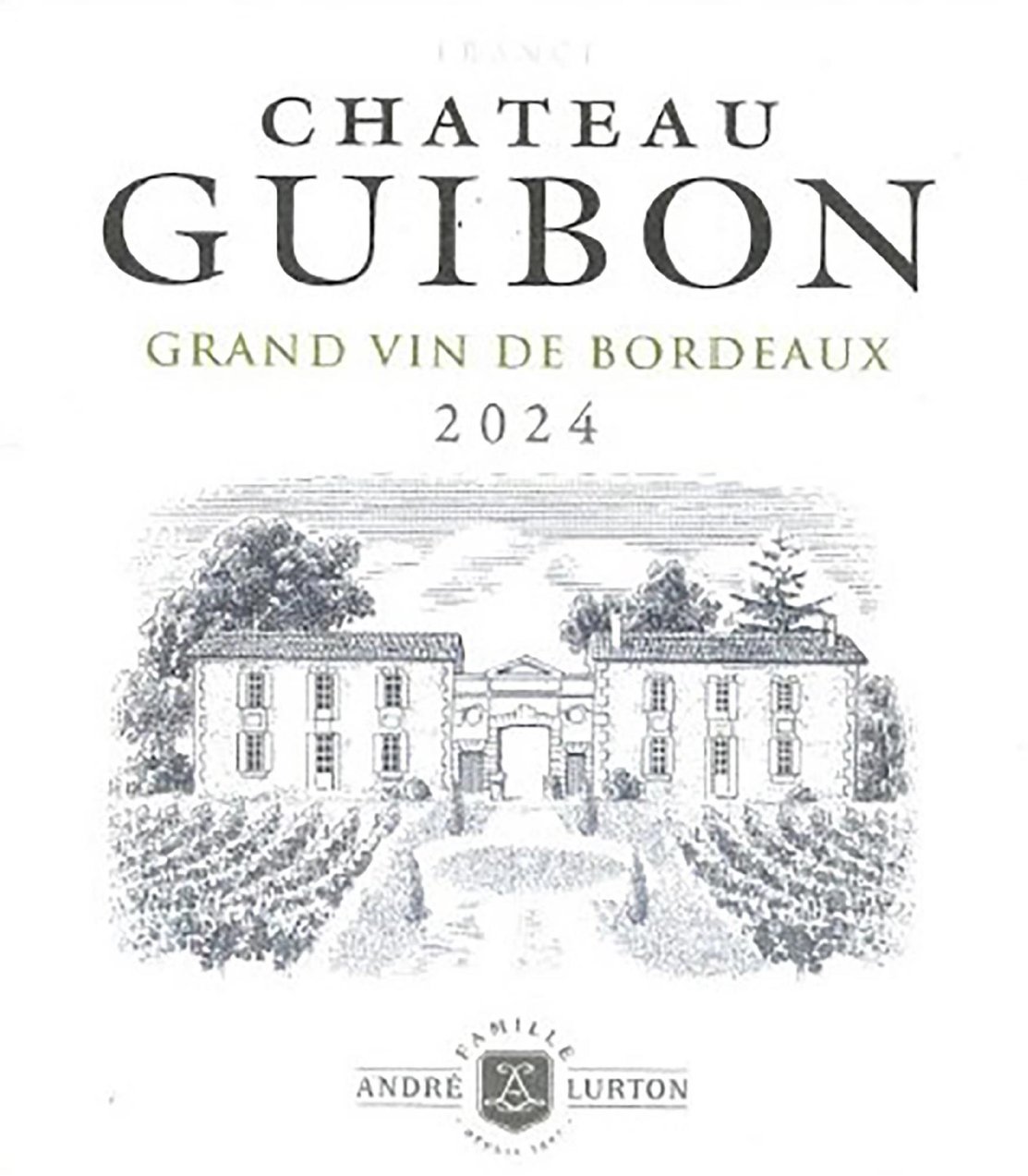 TABC label artwork for ANDRE LUTON CHATEAU GUIBON SAUVIGNON BLANC