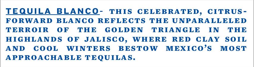 TABC label artwork for Siembra Azul Blanco Tequila