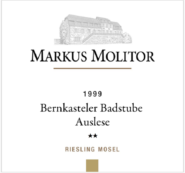 TABC label artwork for MARKUS MOLITOR BERNKASTELER BADSTUBE AUSLESE