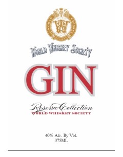 TABC label artwork for WORLD WHISKEY SOCIETY RESERVE COLLECTION GIN