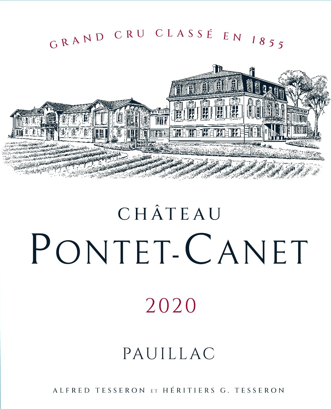 TABC label artwork for CHATEAU PONTET-CANET