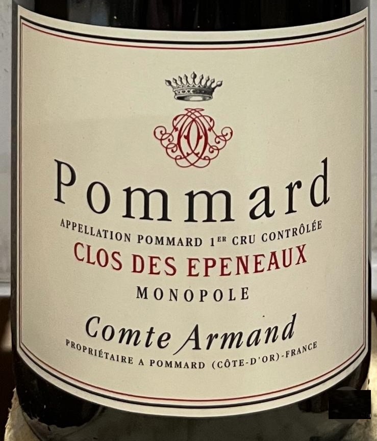 TABC label artwork for COMTE ARMAND CLOS DES EPENEAUX MONOPOLE