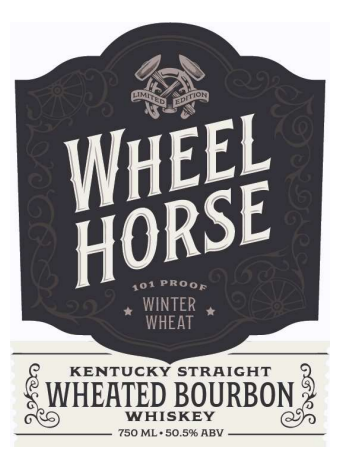 TABC label artwork for Wheel Horse Wheated Bourbon