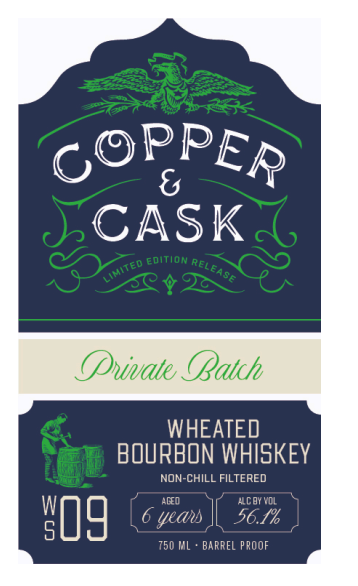 TABC label artwork for Copper & Cask WSGA #09