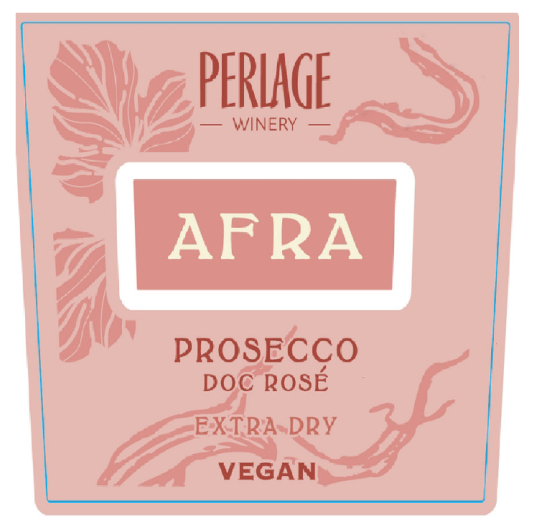 TABC label artwork for PERLAGE AFRA ROSE