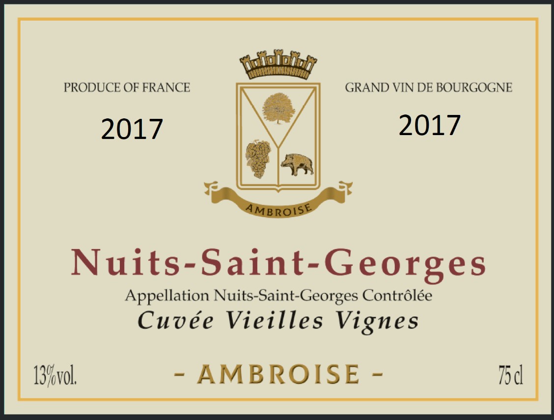 TABC label artwork for AMBROISE Nuits-Saint-Georges Cuvee Vieilles Vig 2022