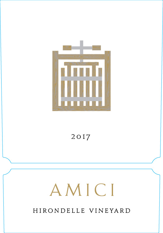 TABC label artwork for Amici Hirondelle Vineyard Cabernet Sauvignon