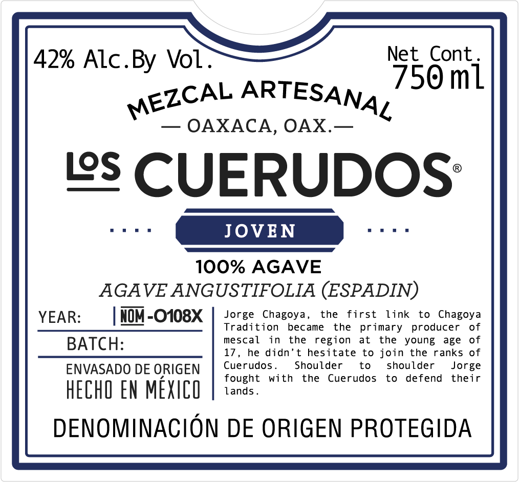 TABC label artwork for Los Cuerudos Joven