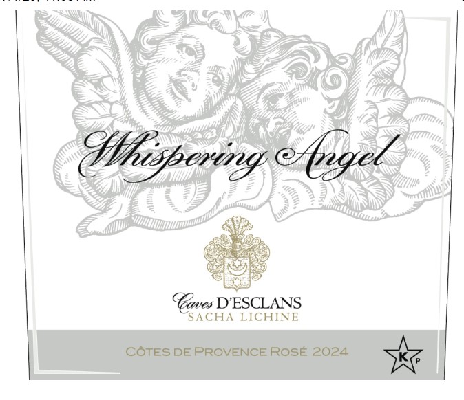 TABC label artwork for Chateau d'Esclans Whispering Angel