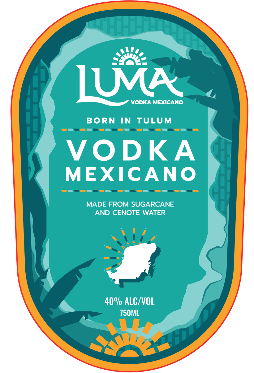 TABC label artwork for LUMA VODKA MEXICANO