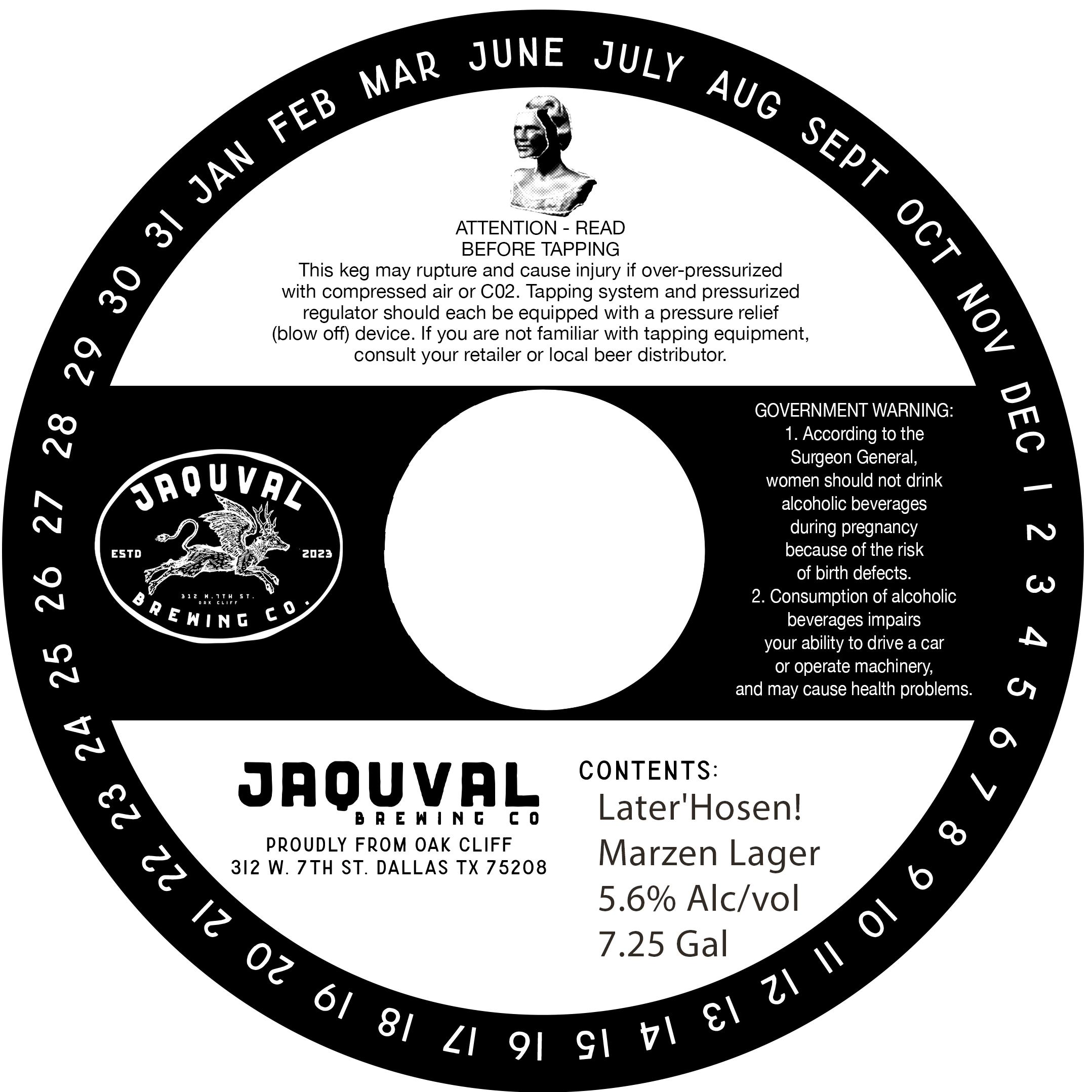 TABC label artwork for Later'Hosen!