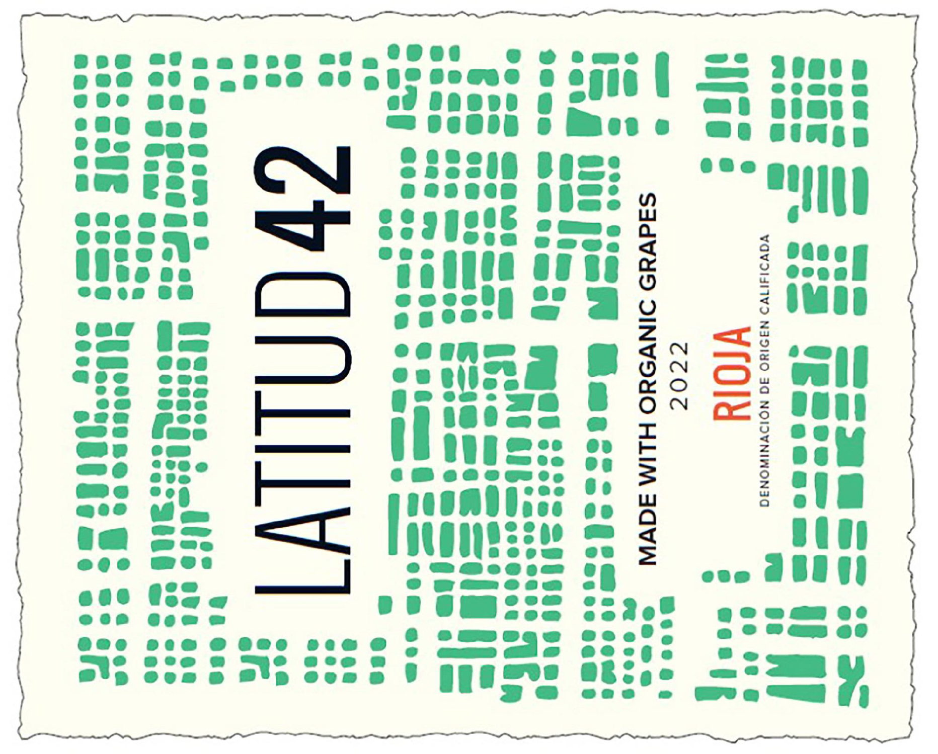 TABC label artwork for Latitude 42 Rioja Ecologico
