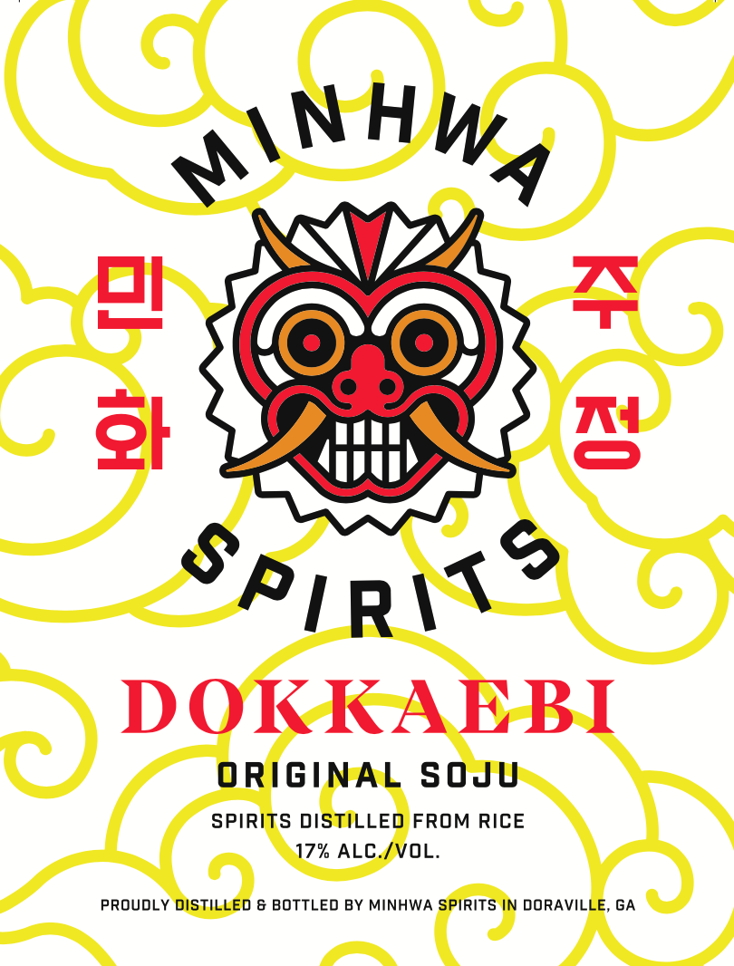 TABC label artwork for Minhwa Spirits Dokkaebi Soju