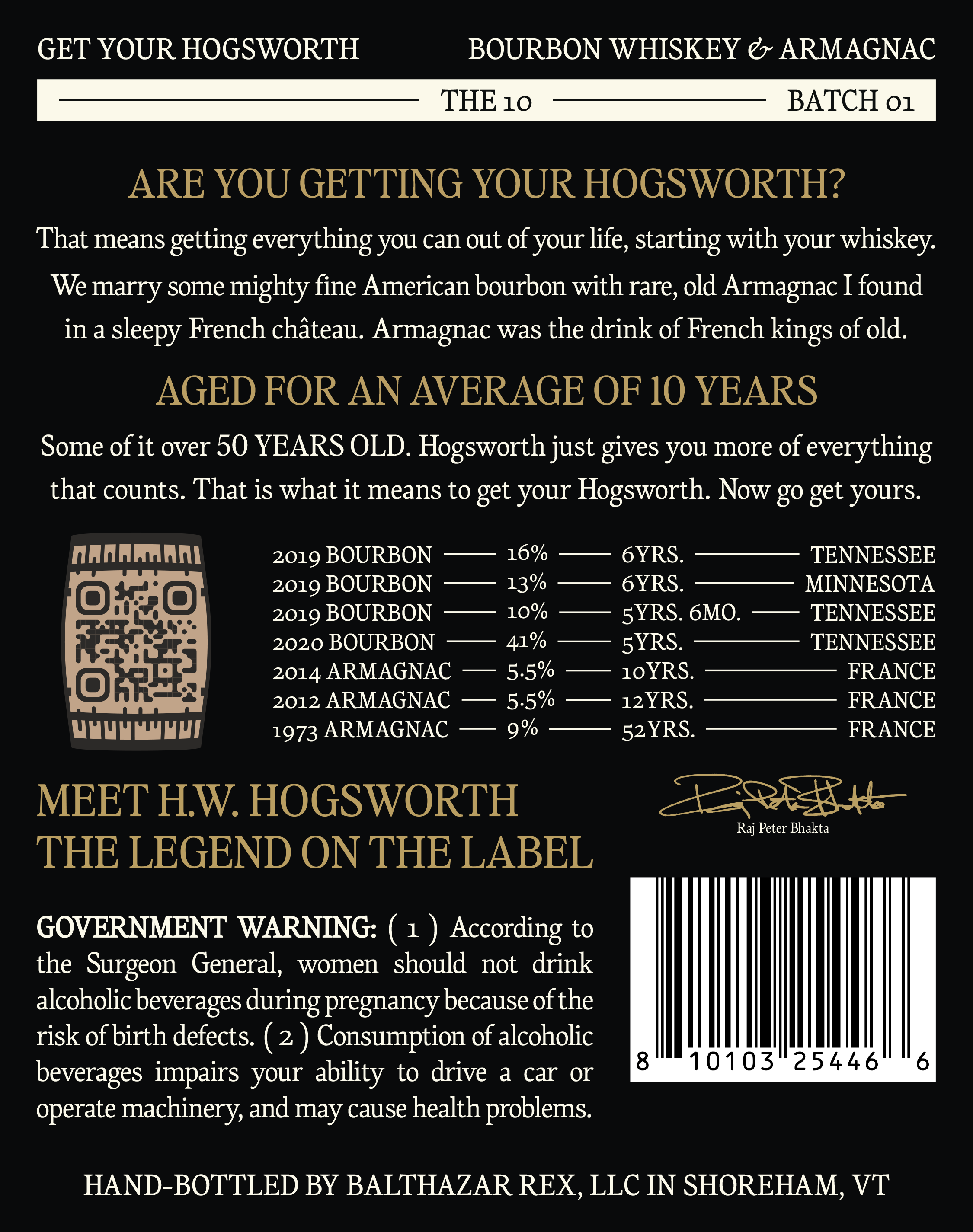 TABC label artwork for Hogsworth The 10