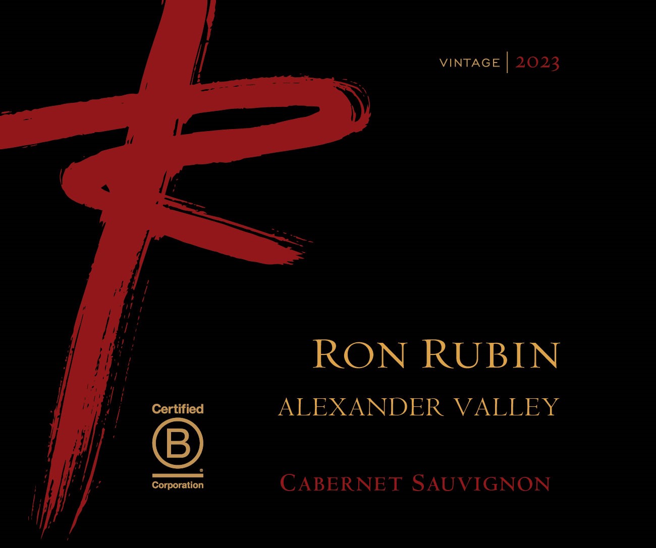 TABC label artwork for RON RUBIN CABERNET SAUVIGNON