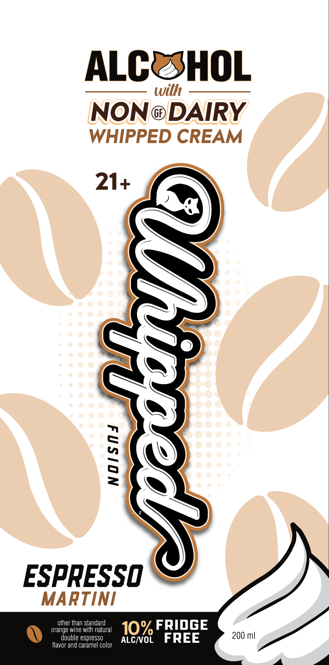 TABC label artwork for WHIPPED FUSION ESPRESSO MARTINI