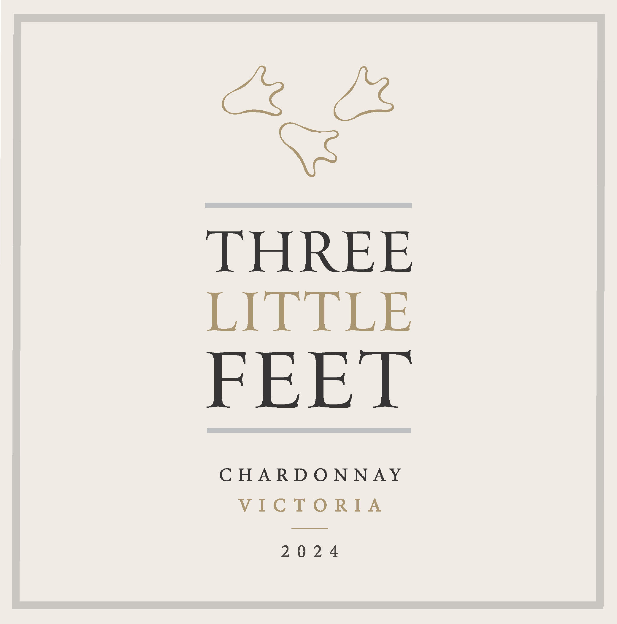TABC label artwork for Three Little Feet Chardonnay