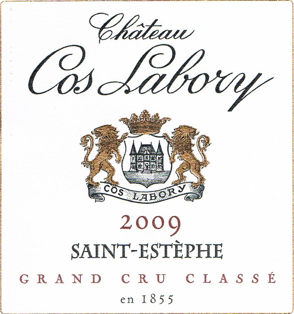TABC label artwork for Chateau Cos Labory Red Saint Estephe