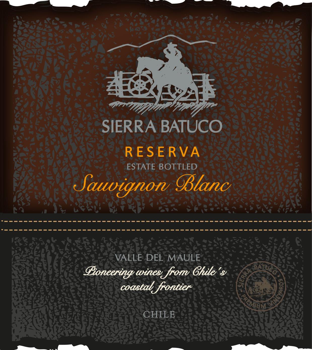 TABC label artwork for SIERRA BATUCO RESERVA SAUVIGNON BLANC VALLE DEL MAULE