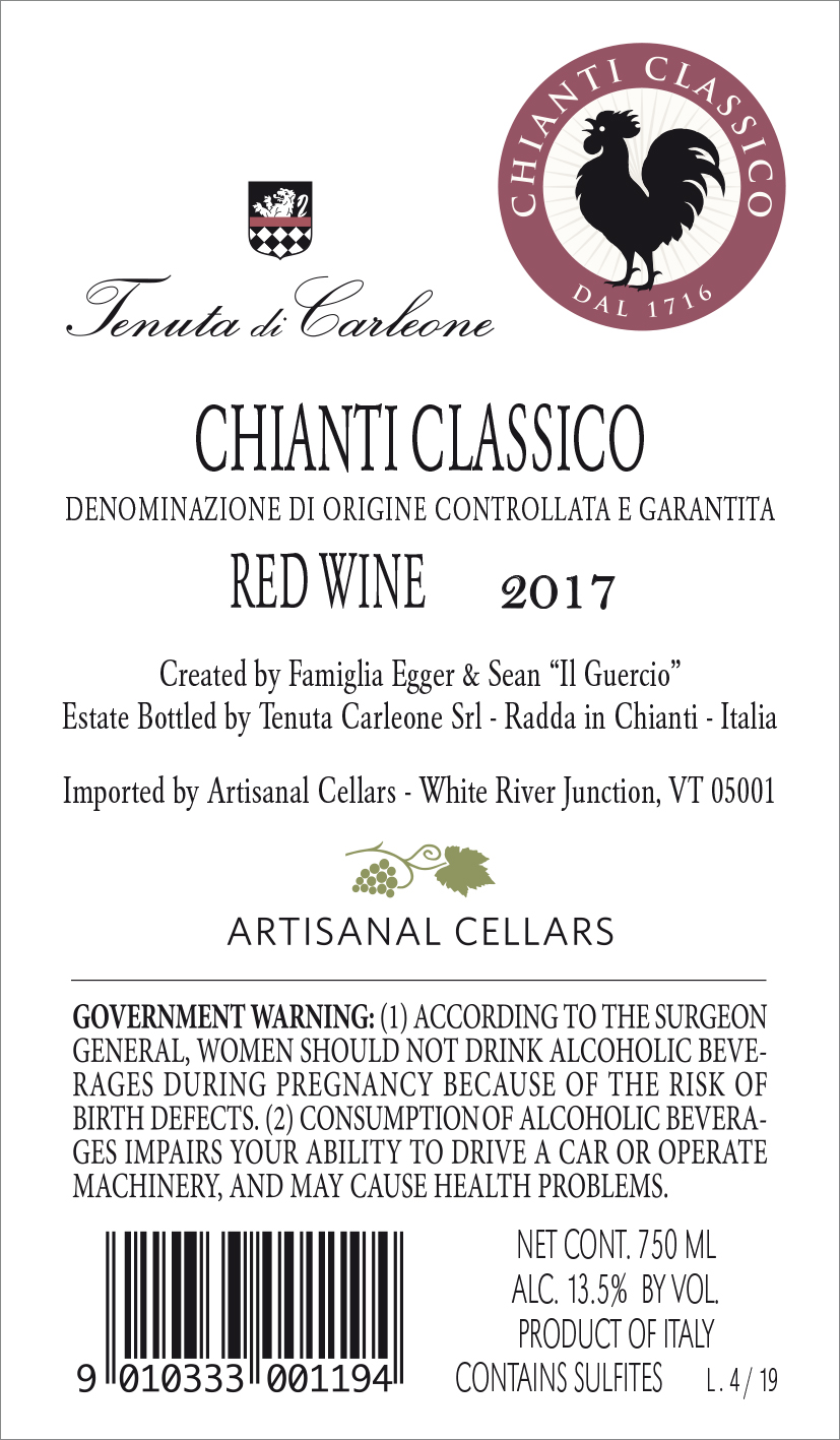 TABC label artwork for Tenuta di Carleone Chianti Classico