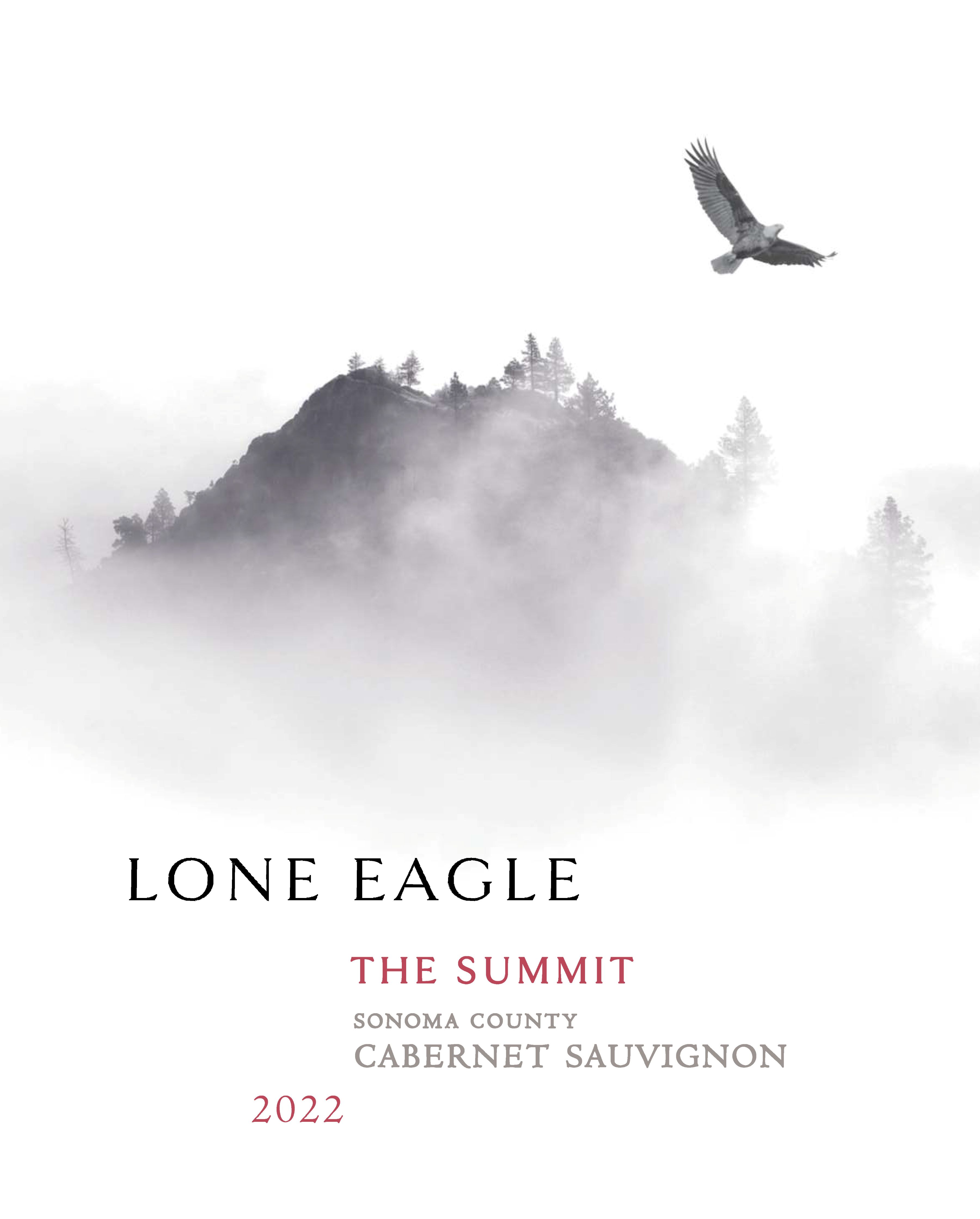TABC label artwork for Lone Eagle The Summit Cabernet Sauvignon