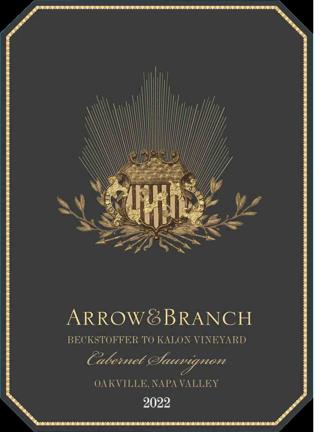TABC label artwork for ARROW&BRANCH BECKSTOFFER TO KALON VINEYARD