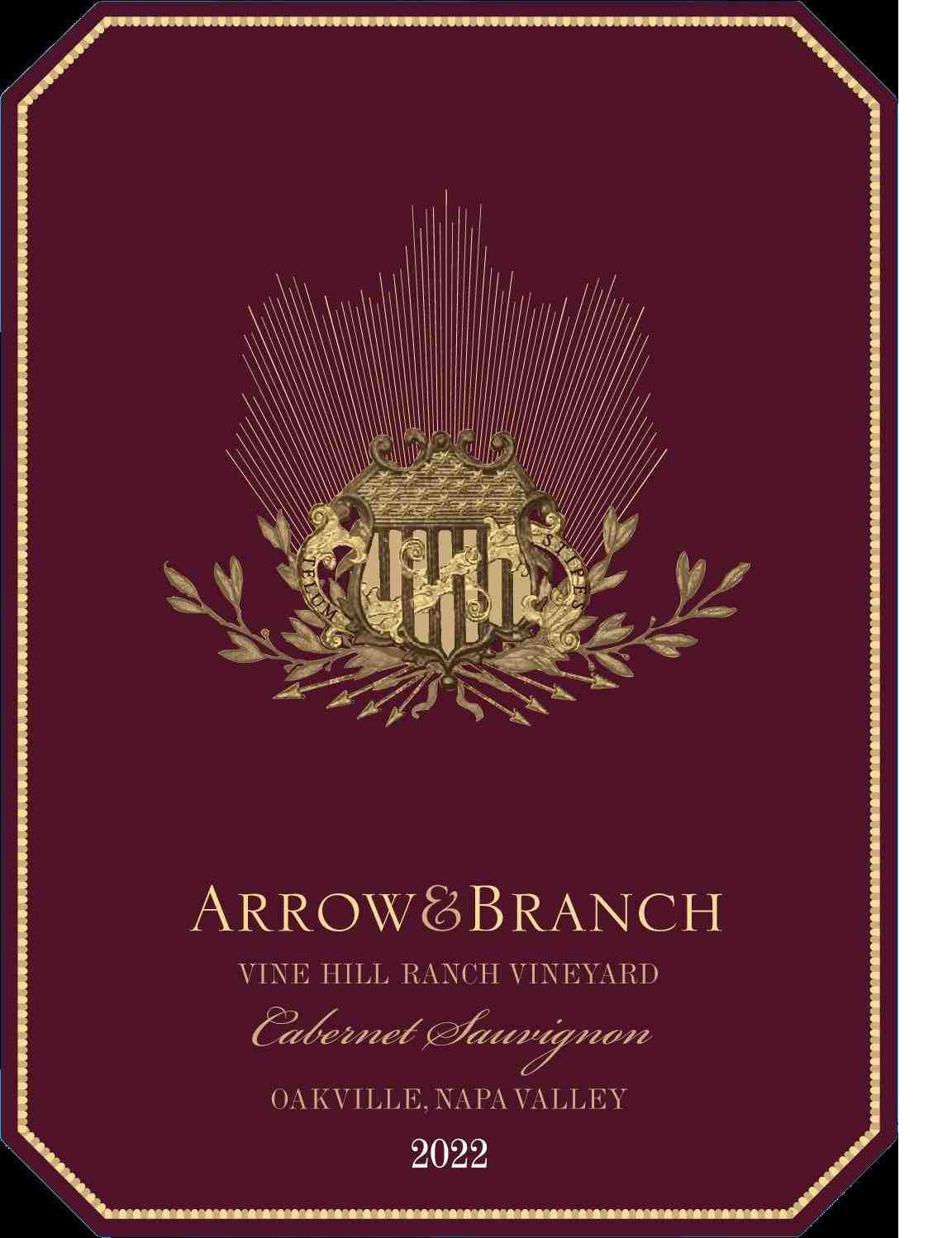TABC label artwork for ARROW&BRANCH VINE HILL RANCH VINEYARD CABERNET SAUVIGNON