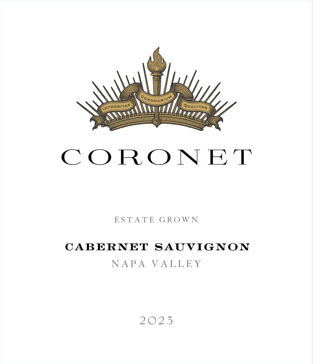 TABC label artwork for CORONET ESTATE GROWN  CABERNET SAUVIGNON