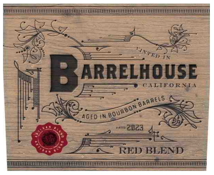 TABC label artwork for Barrelhouse Red Blend California