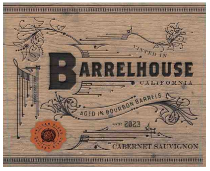 TABC label artwork for Barrelhouse Cabernet Sauvignon California